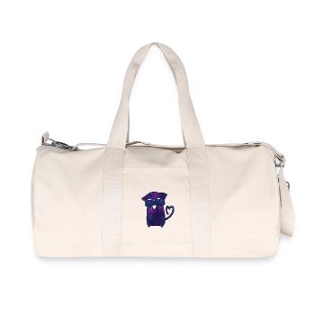 Galaxy cat - Recycled Canvas Sports Bag by Stanley/Stella - natural - Front