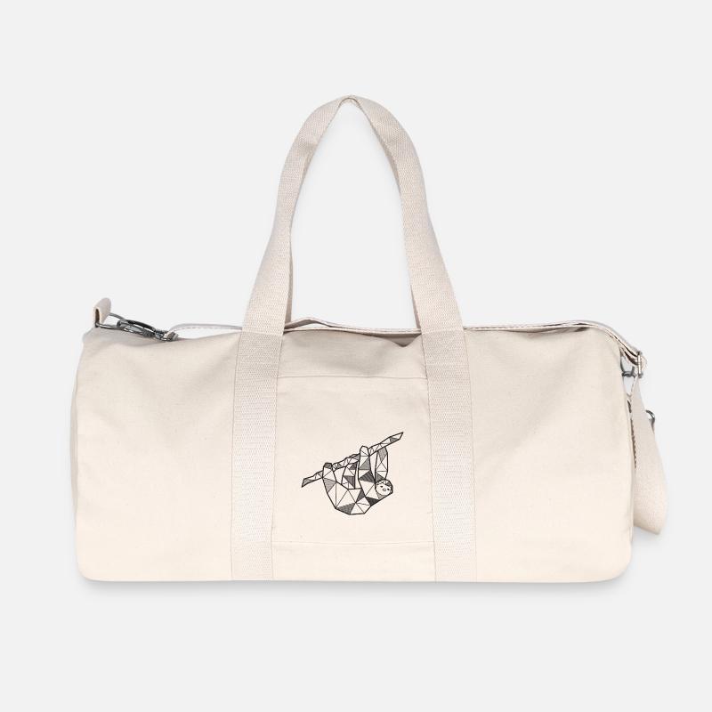 Faultier geometrisch Sloth Geschenk Tier Natur - Recycelte Canvas-Sporttasche von Stanley/Stella - Naturweiß
