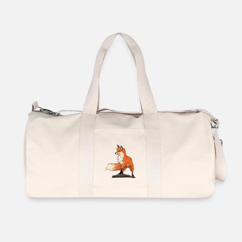 Schöner Fuchs - Recycelte Canvas-Sporttasche von Stanley/Stella - Naturweiß