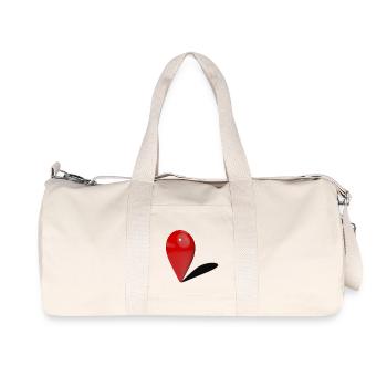 You are here - Recycled Canvas Sports Bag by Stanley/Stella - natural - Front