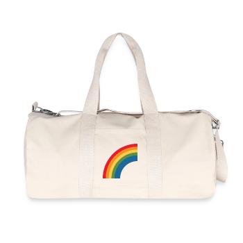 rainbow lbgt - Recycelte Canvas-Sporttasche von Stanley/Stella - Naturweiß - Vorne
