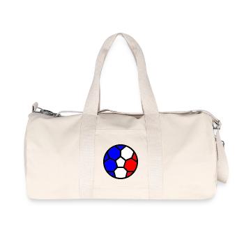  Flag Coupe du monde de Frankeich - Sac de sport en toile recyclée Stanley/Stella - blanc naturel - Devant
