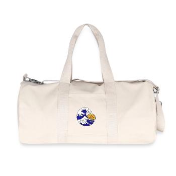 wellen - Recycelte Canvas-Sporttasche von Stanley/Stella - Naturweiß - Vorne