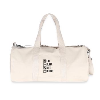 Kitesurfing Clothing Kite Kitesurfer Gift - Recycled Canvas Sports Bag by Stanley/Stella - natural - Front