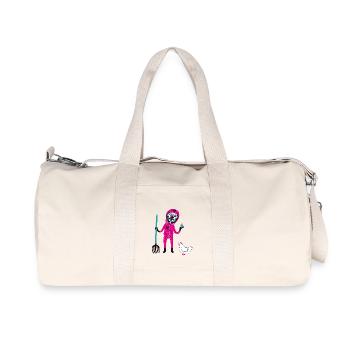 Atom Bauer - Recycelte Canvas-Sporttasche von Stanley/Stella - Naturweiß - Vorne