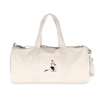 muay thai fight - Recycled Canvas Sports Bag by Stanley/Stella - natural - Front