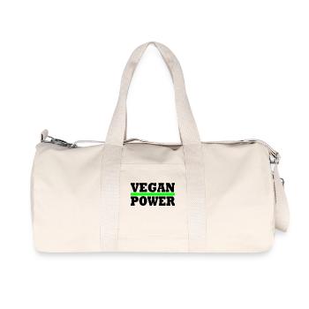 vegan power - Recycled Canvas Sports Bag by Stanley/Stella - natural - Front