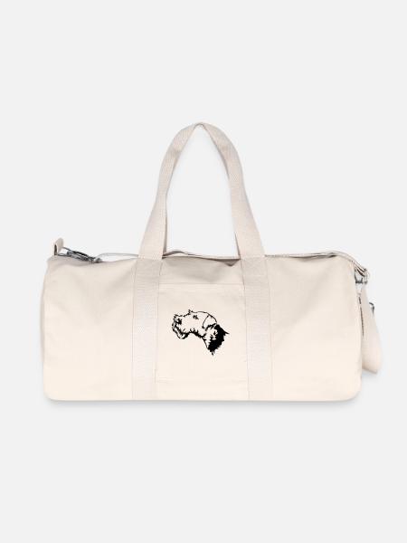 Welsh Terrier - Recycled Canvas Sports Bag by Stanley/Stella - natural