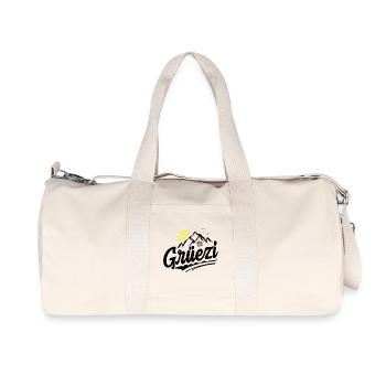 Schweizer Dialekt - Mundart Schweizerdeutsch Hallo - Recycelte Canvas-Sporttasche von Stanley/Stella - Naturweiß - Vorne