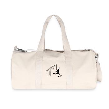 Soccer Kicker Goal Shot Symbole Icône Illustration - Sac de sport en toile recyclée Stanley/Stella - blanc naturel - Devant