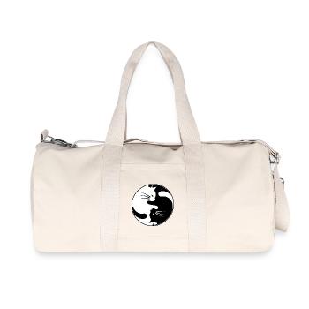 Yin yang cat - Recycled Canvas Sports Bag by Stanley/Stella - natural - Front