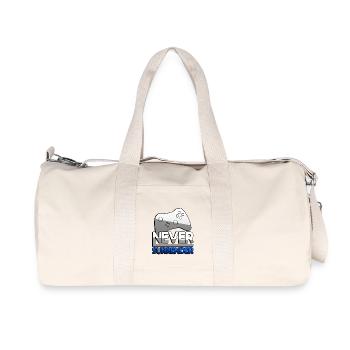 NEVER SURRENDER (Blau) + Controller - Gaming - Recycelte Canvas-Sporttasche von Stanley/Stella - Naturweiß - Vorne