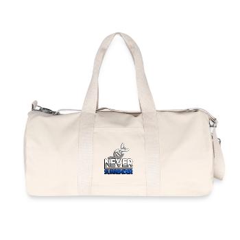 NEVER SURRENDER (Blau) + DNA - Gaming - Recycelte Canvas-Sporttasche von Stanley/Stella - Naturweiß - Vorne