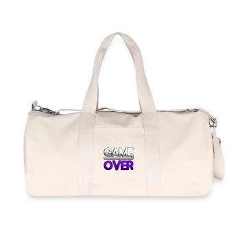 GAME OVER (Violet) - Jeux - Sac de sport en toile recyclée Stanley/Stella - blanc naturel - Devant