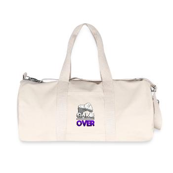 GAME OVER (Lila) + Controller - Gaming - Recycelte Canvas-Sporttasche von Stanley/Stella - Naturweiß - Vorne