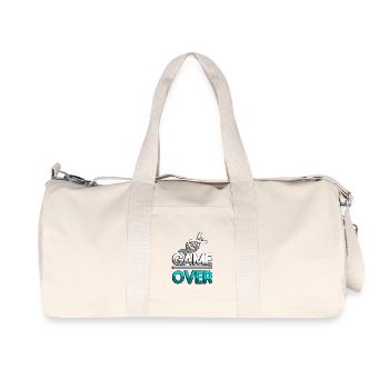 GAME OVER (Turquoise) + ADN - Jeux - Sac de sport en toile recyclée Stanley/Stella - blanc naturel - Devant