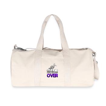 GAME OVER (Violet) + ADN - Jeux - Sac de sport en toile recyclée Stanley/Stella - blanc naturel - Devant