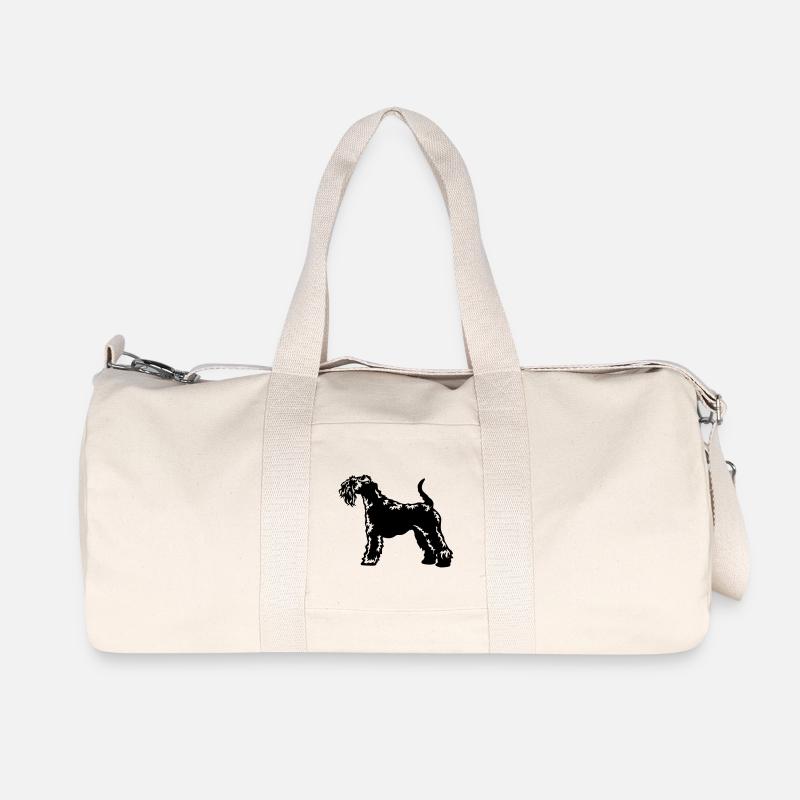 Kerry Blue Terrier - Recycelte Canvas-Sporttasche von Stanley/Stella - Naturweiß