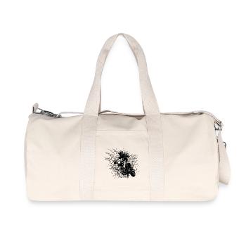 Offroad Racing Motorcycle Splash Style - Recycled Canvas Sports Bag by Stanley/Stella - natural - Front