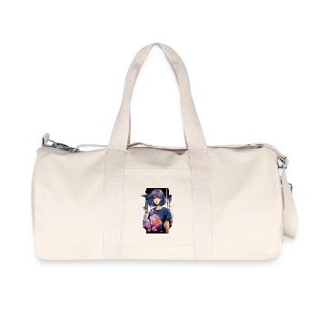 Anime Girl - Sac de sport en toile recyclée Stanley/Stella - blanc naturel - Devant