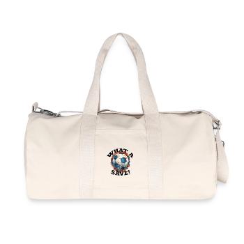 Fußball ball - What a Save! - Recycelte Canvas-Sporttasche von Stanley/Stella - Naturweiß - Vorne