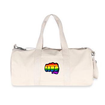 Hand Fist Rainbow Flag - Recycled Canvas Sports Bag by Stanley/Stella - natural - Front