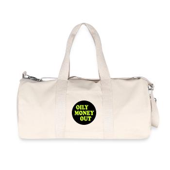 Only money out - Recycelte Canvas-Sporttasche von Stanley/Stella - Naturweiß - Vorne