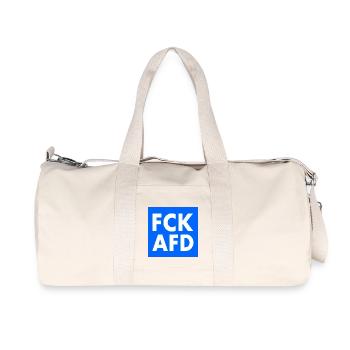 Fck afd - Recycelte Canvas-Sporttasche von Stanley/Stella - Naturweiß - Vorne