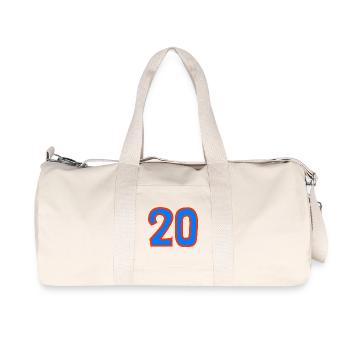 20. 20 YEARS. 20th ANNIVERSARY. 20 YEARS ANNIVERSARY. - Recycled Canvas Sports Bag by Stanley/Stella - natural - Front