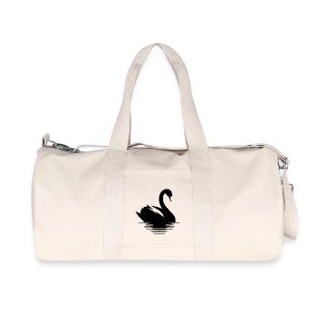 Stolzer Schwan Wasservogel Portrait - Recycelte Canvas-Sporttasche von Stanley/Stella - Naturweiß - Vorne