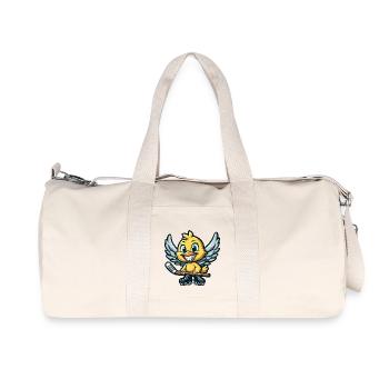 Poulet Poussin Joueur de Hockey Angel Ice Hockey Club - Sac de sport en toile recyclée Stanley/Stella - blanc naturel - Devant