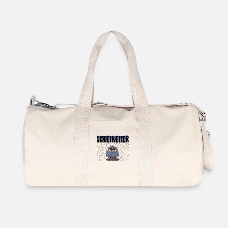 Eule Schietwetter - Recycelte Canvas-Sporttasche von Stanley/Stella - Naturweiß
