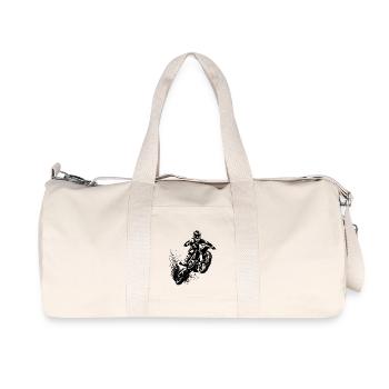 Machine tout-terrain dans le hobby Jump Motorsport - Sac de sport en toile recyclée Stanley/Stella - blanc naturel - Devant