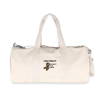 J’ai de la stabilité - Sac de sport en toile recyclée Stanley/Stella - blanc naturel - Devant