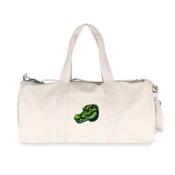 Alligator Crocodile - Recycled Canvas Sports Bag by Stanley/Stella - natural - Front