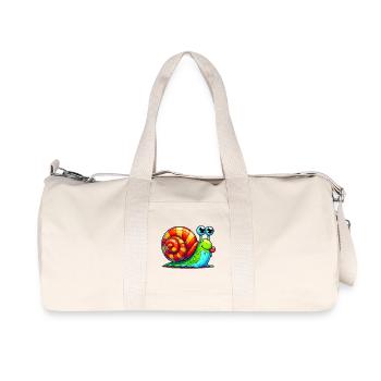 Escargot - Sac de sport en toile recyclée Stanley/Stella - blanc naturel - Devant