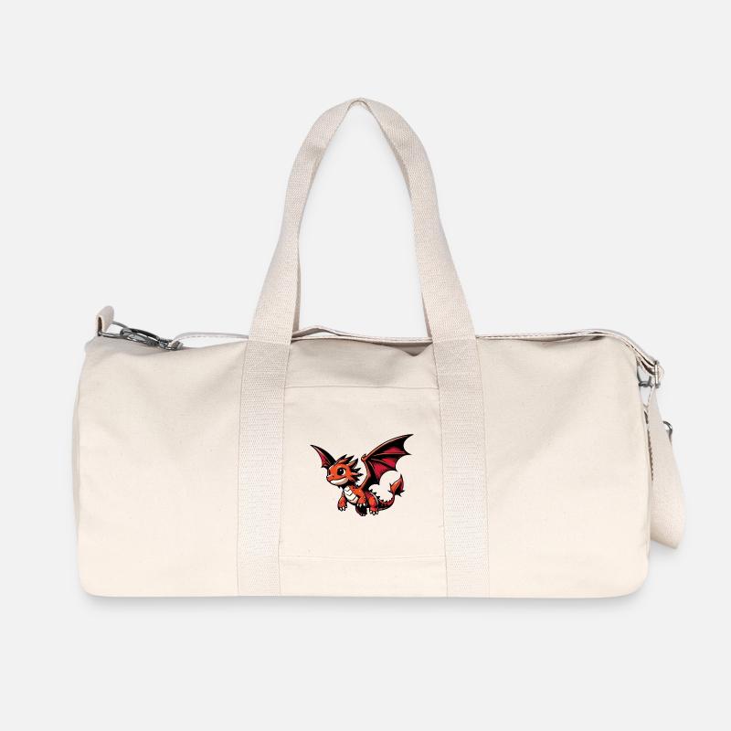 Drache - Recycelte Canvas-Sporttasche von Stanley/Stella - Naturweiß