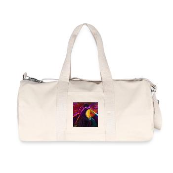 Rampant neon - Recycled Canvas Sports Bag by Stanley/Stella - natural - Front
