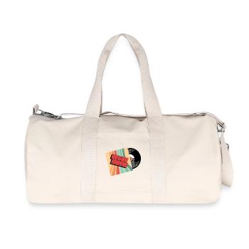 Retro music - Recycled Canvas Sports Bag by Stanley/Stella - natural - Front