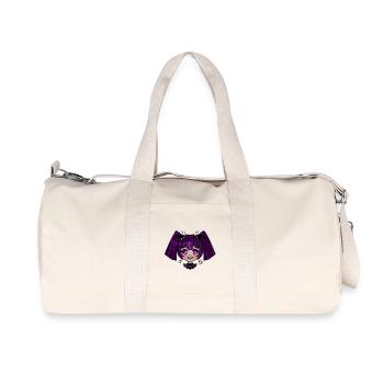 Chibi vampire with purple braids - Recycled Canvas Sports Bag by Stanley/Stella - natural - Front
