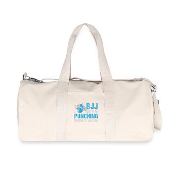MMA BJJ jiu jitsu Vintage Brazilian Jiu Jitsu - Recycled Canvas Sports Bag by Stanley/Stella - natural - Front