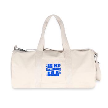 Rainbow Era Pride LGBTQ Queer Regenbogen Festival - Recycled Canvas Sports Bag by Stanley/Stella - natural - Front