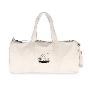Montagnes 974 Nature Bannière - Sac de sport en toile recyclée Stanley/Stella - blanc naturel - Devant