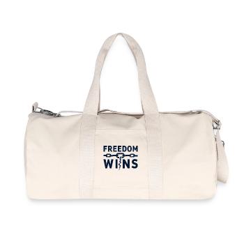 La liberté gagne : La liberté brise les chaînes - Sac de sport en toile recyclée Stanley/Stella - blanc naturel - Devant