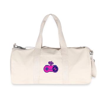Retro pink neon controller - Recycled Canvas Sports Bag by Stanley/Stella - natural - Front