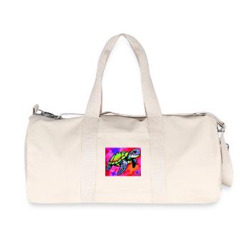 turtle - Recycled Canvas Sports Bag by Stanley/Stella - natural - Front