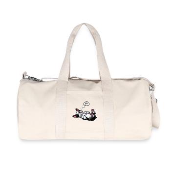 Boston Terrier Boston terrier besitzer Bostie  - Recycelte Canvas-Sporttasche von Stanley/Stella - Naturweiß - Vorne