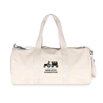 Meine Letzte Auswärtstour Mit Trecker (JGA / B) - Recycelte Canvas-Sporttasche von Stanley/Stella - Naturweiß - Vorne