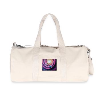 Pink Galaxy - Recycled Canvas Sports Bag by Stanley/Stella - natural - Front