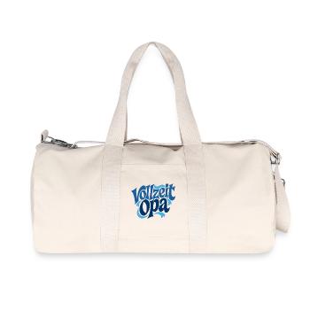 Vollzeit Opa | Großmutter Geschenk - Recycelte Canvas-Sporttasche von Stanley/Stella - Naturweiß - Vorne
